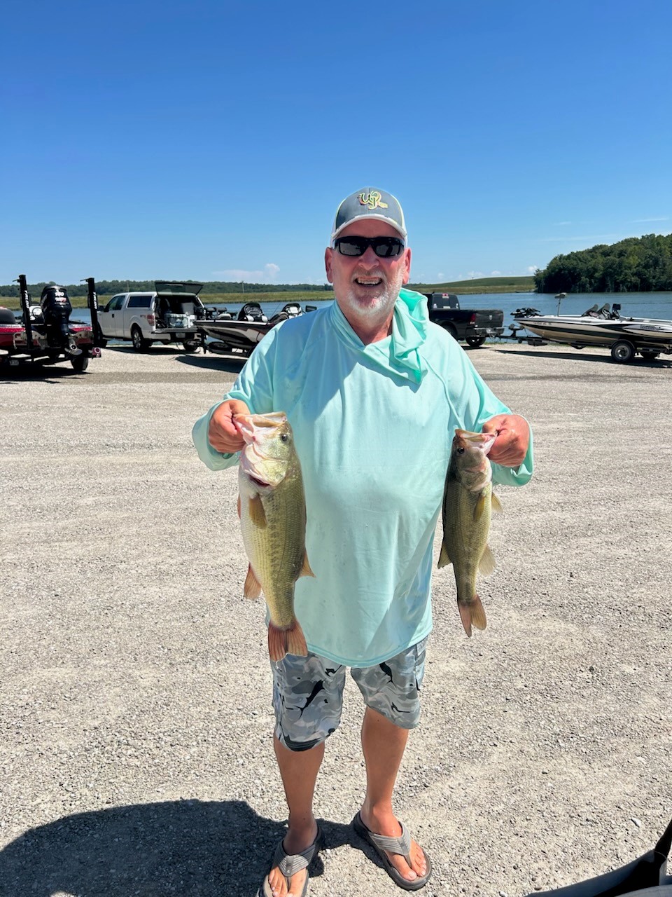Jim Wiegand 1st place and big bass Belva Deer